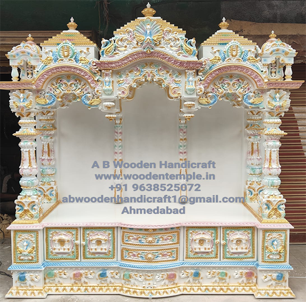Wooden Temple Manufacturer in Ahmedabad