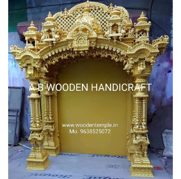 Wooden Temple 47 - Singhasan
